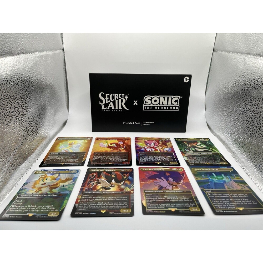 Magic The Gathering Secret Lair x Sonic The Hedgehog Friends & Foes Foil Edition